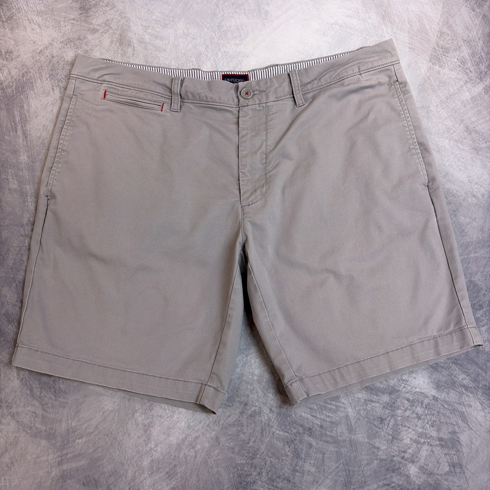 UNTUCKit St. Vincent Grey Chino Shorts Mens Size 38 Regular Fit 40500 Stretch